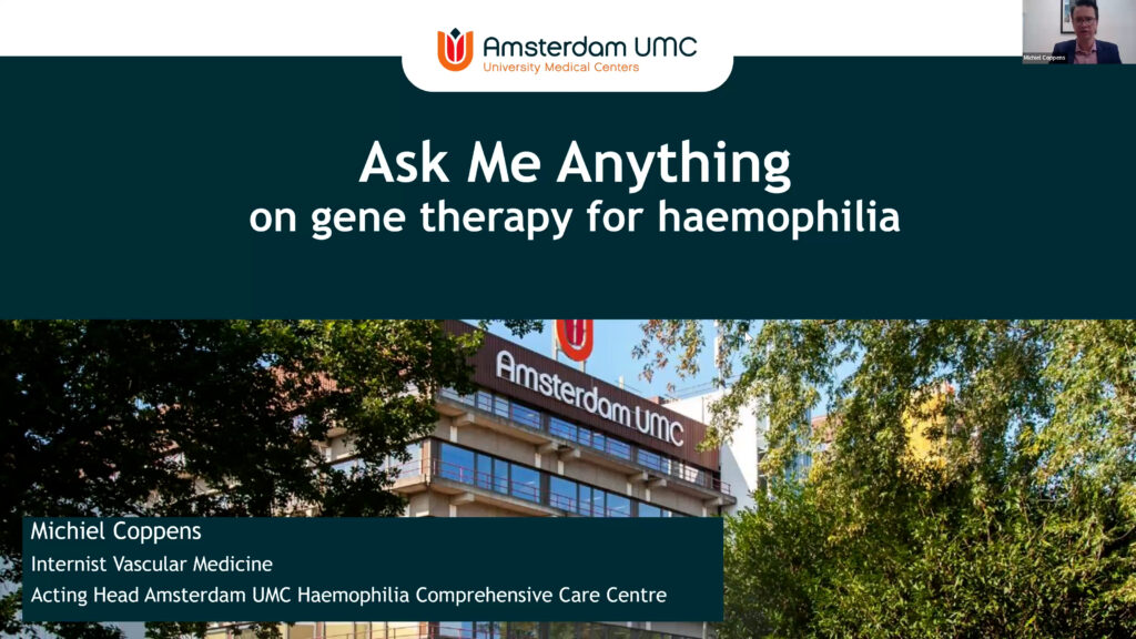 Ask me anything on gene therapy for haemophilia