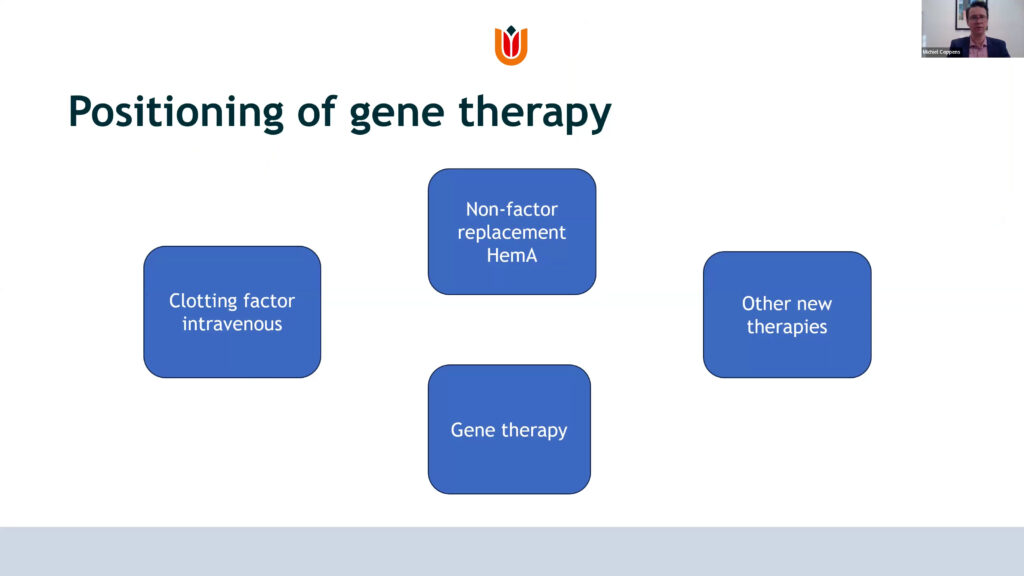 Positioning of gene therapy