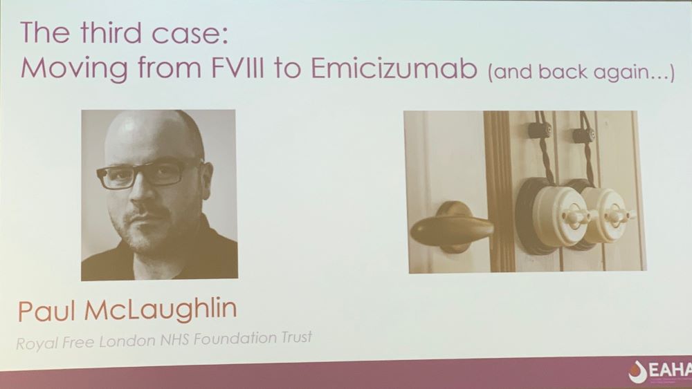 The third case: moving from FVIII to emicizumab and back again