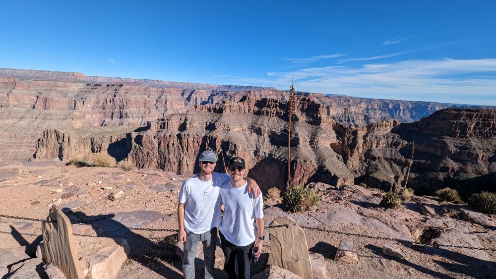 Jack and his mate at the Grand Canyon