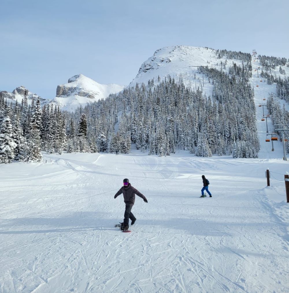 Jack snowboarding